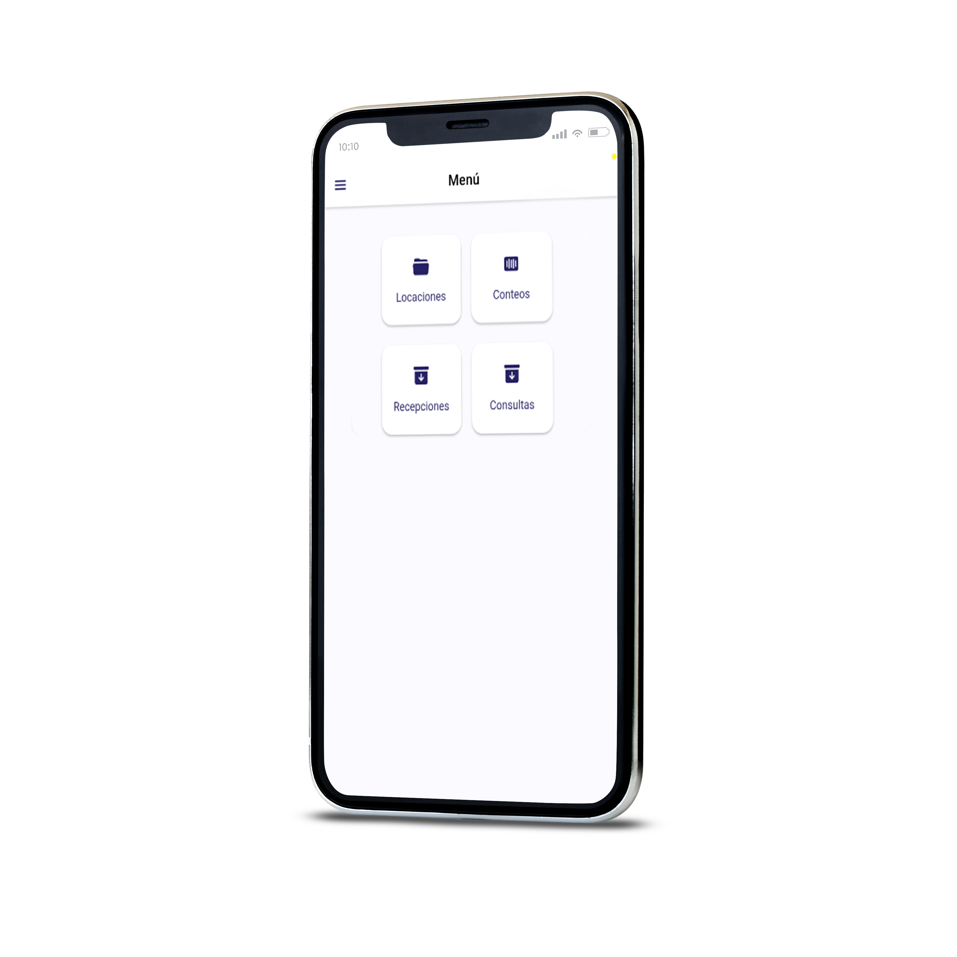 pantalla con cel - menu opus+